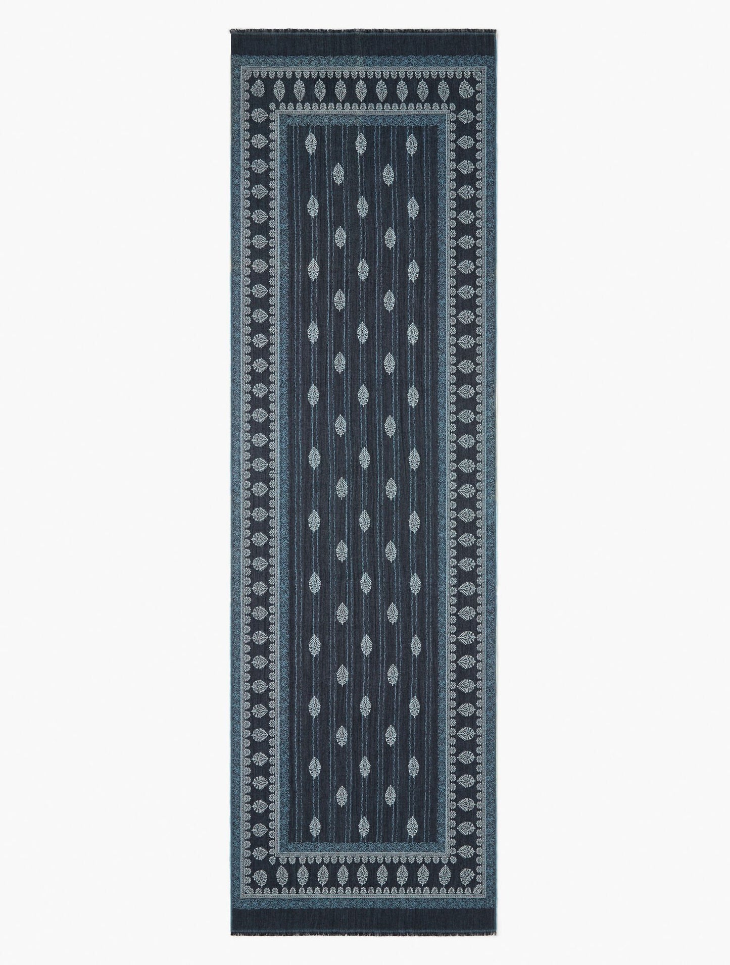 Jacquard Denim Oblong Scarf