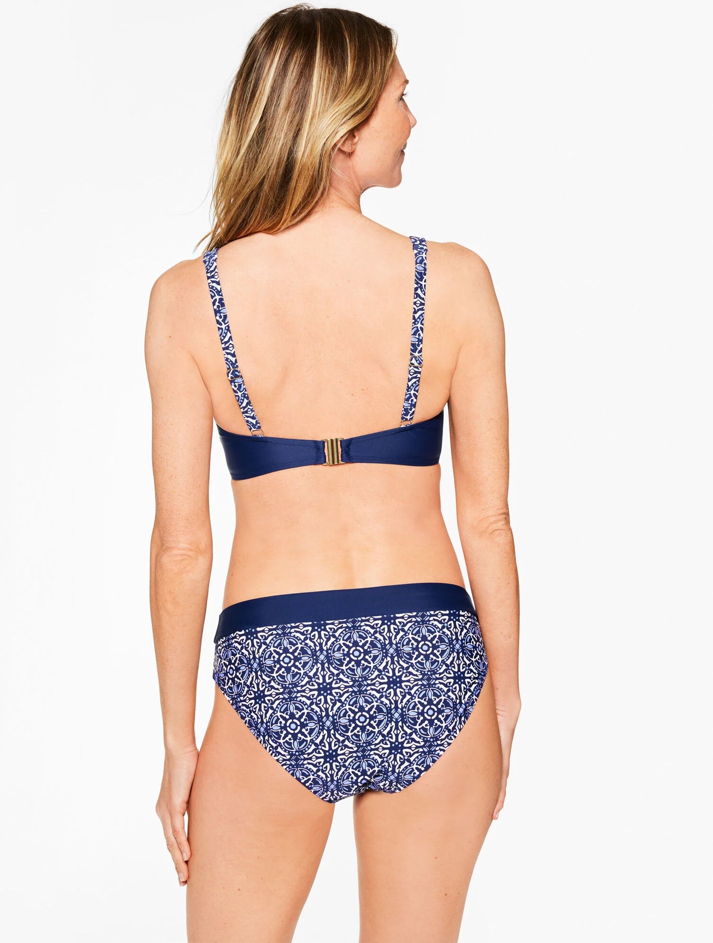 Aqua Club V-Neck Bikini Top - Ibiza Tile