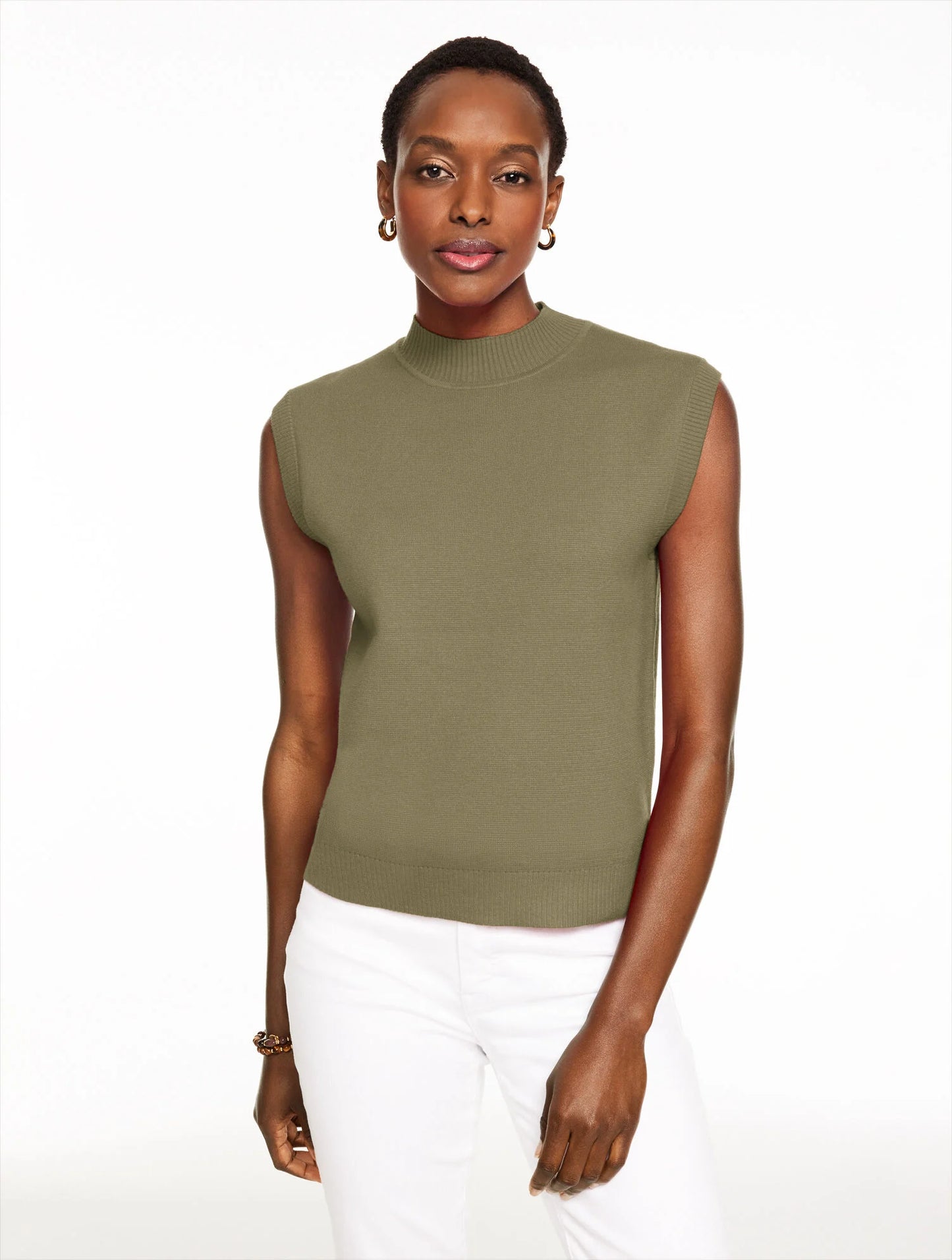 Mockneck Sweater Vest