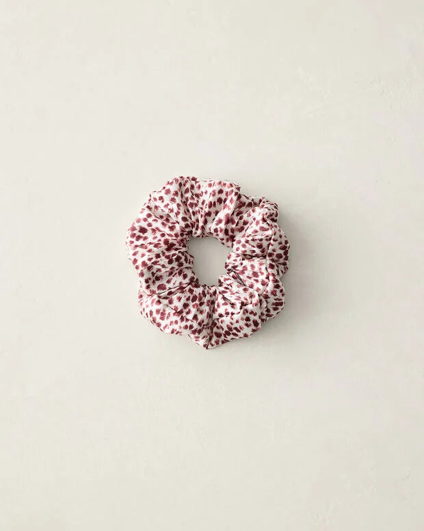 Washable Silk Animal Dot Scrunchie