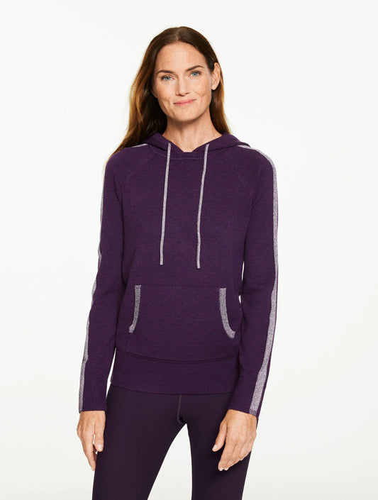 Metallic Hooded Sweater