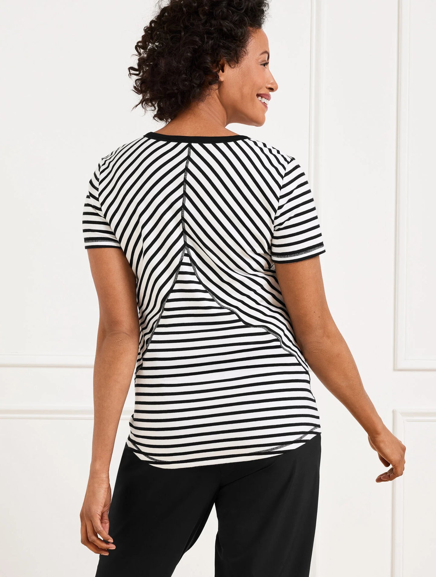 Supersoft Jersey Short Sleeve Striped Tee