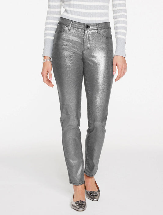 Slim Ankle Jeans - Pewter Foil