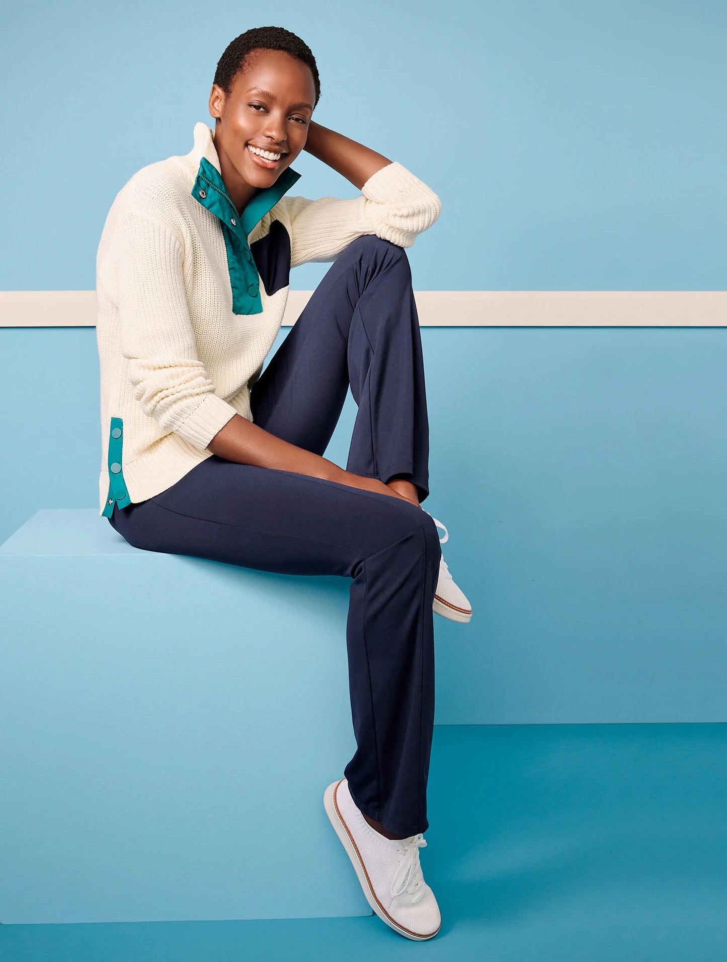 Coolmax® Snap Half-Zip Sweater