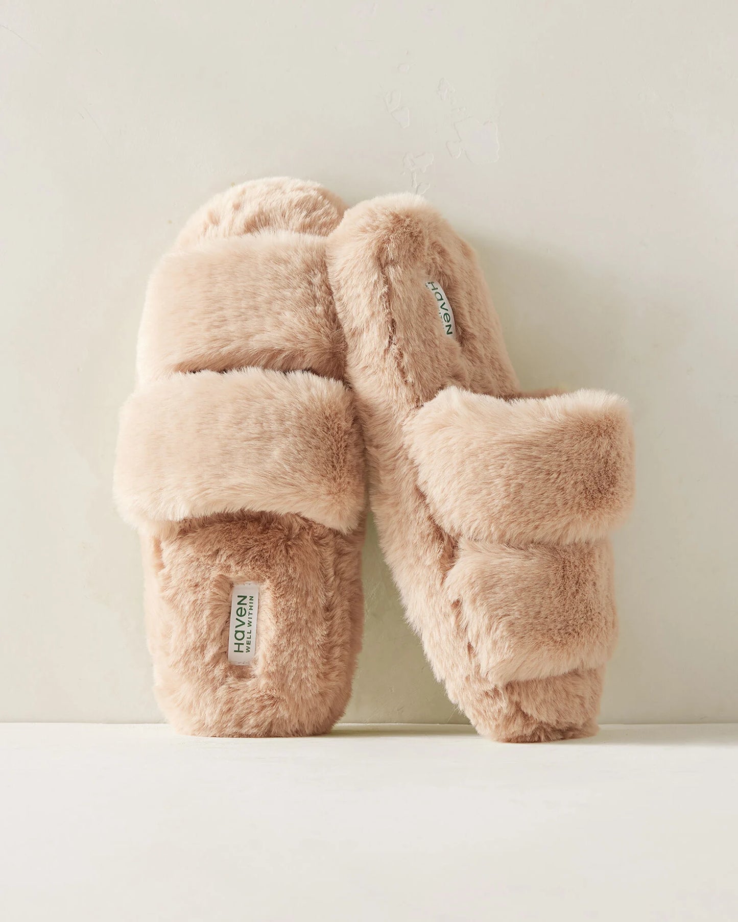 Faux Fur Banded Slippers