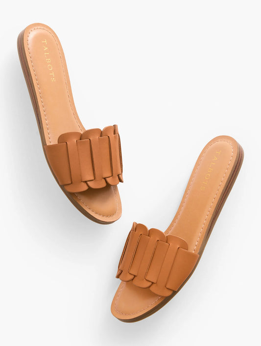 Kaia Vachetta Demi Wedge Slides