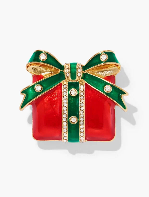 Gift Box Brooch