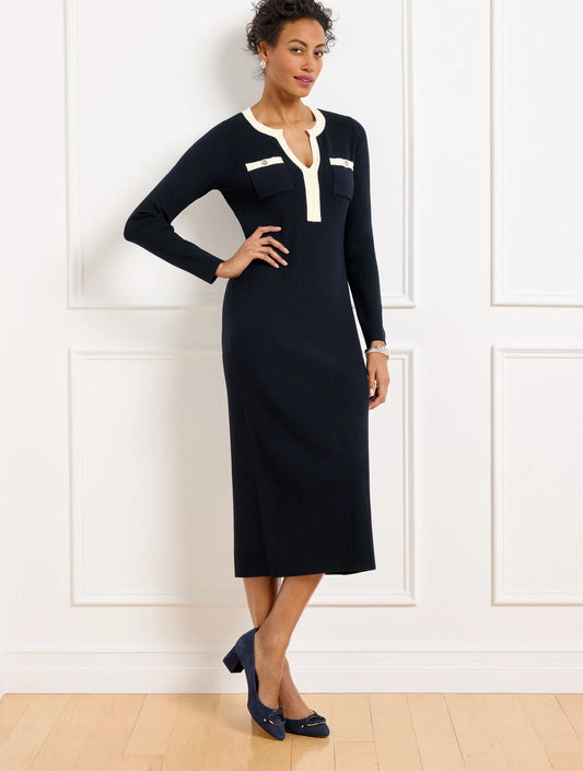 Ribbed Sweater Dress
