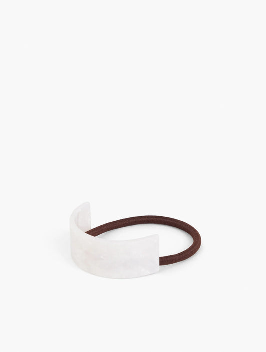 White Marble Hair Tie