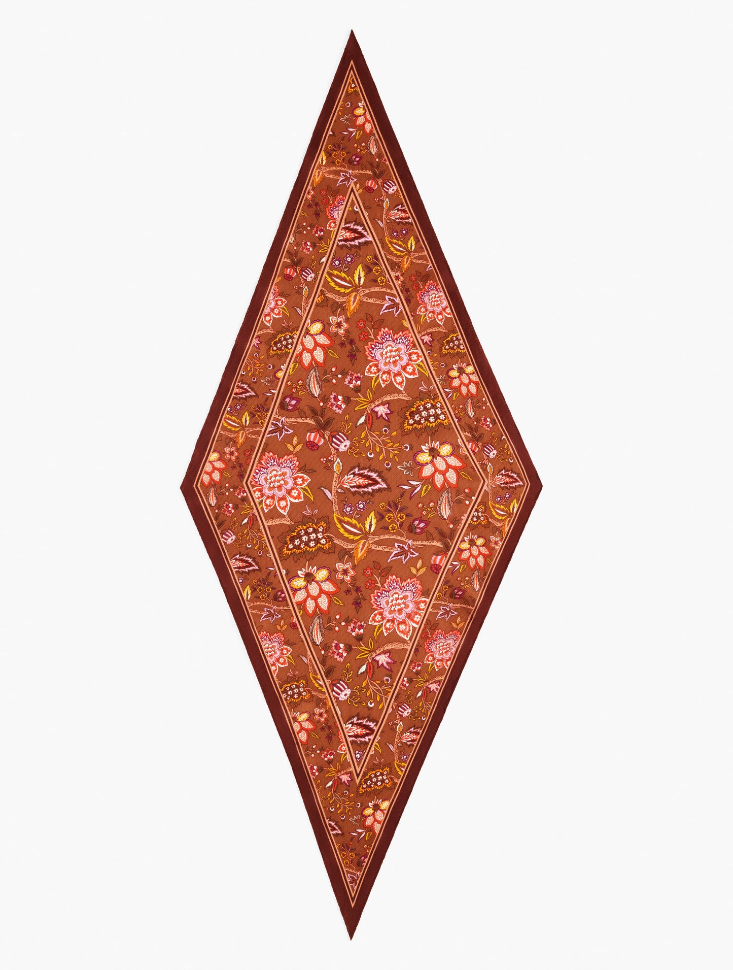 Blooming Jacobean Diamond Scarf
