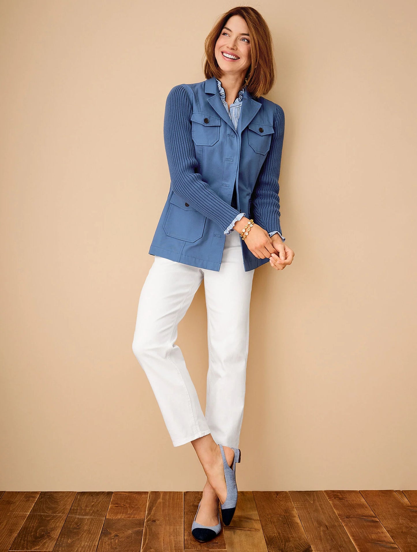 Mid Rise Stovepipe Straight Leg Jeans - White