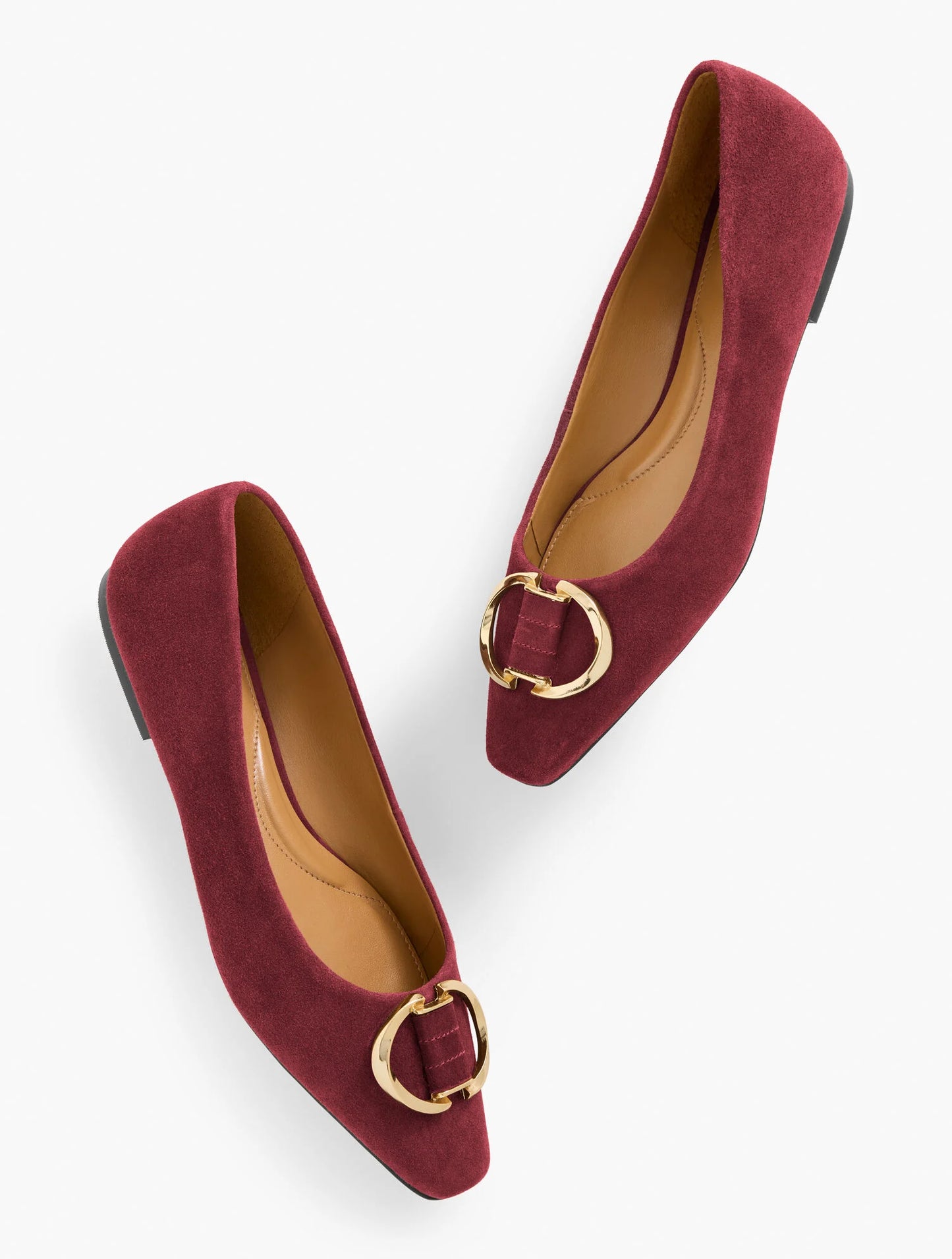Whitley Ornament Suede Ballet Flats