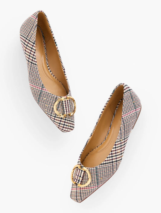 Whitley Ornament Ballet Flats - Mansfield Plaid