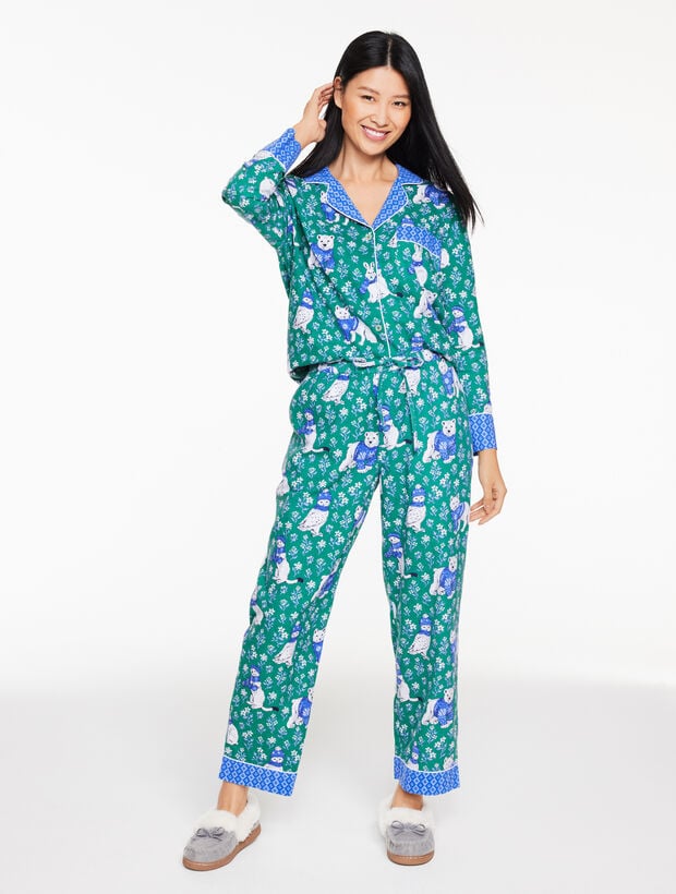 Printfresh Flannel Long Sleep Set - Bundled Up