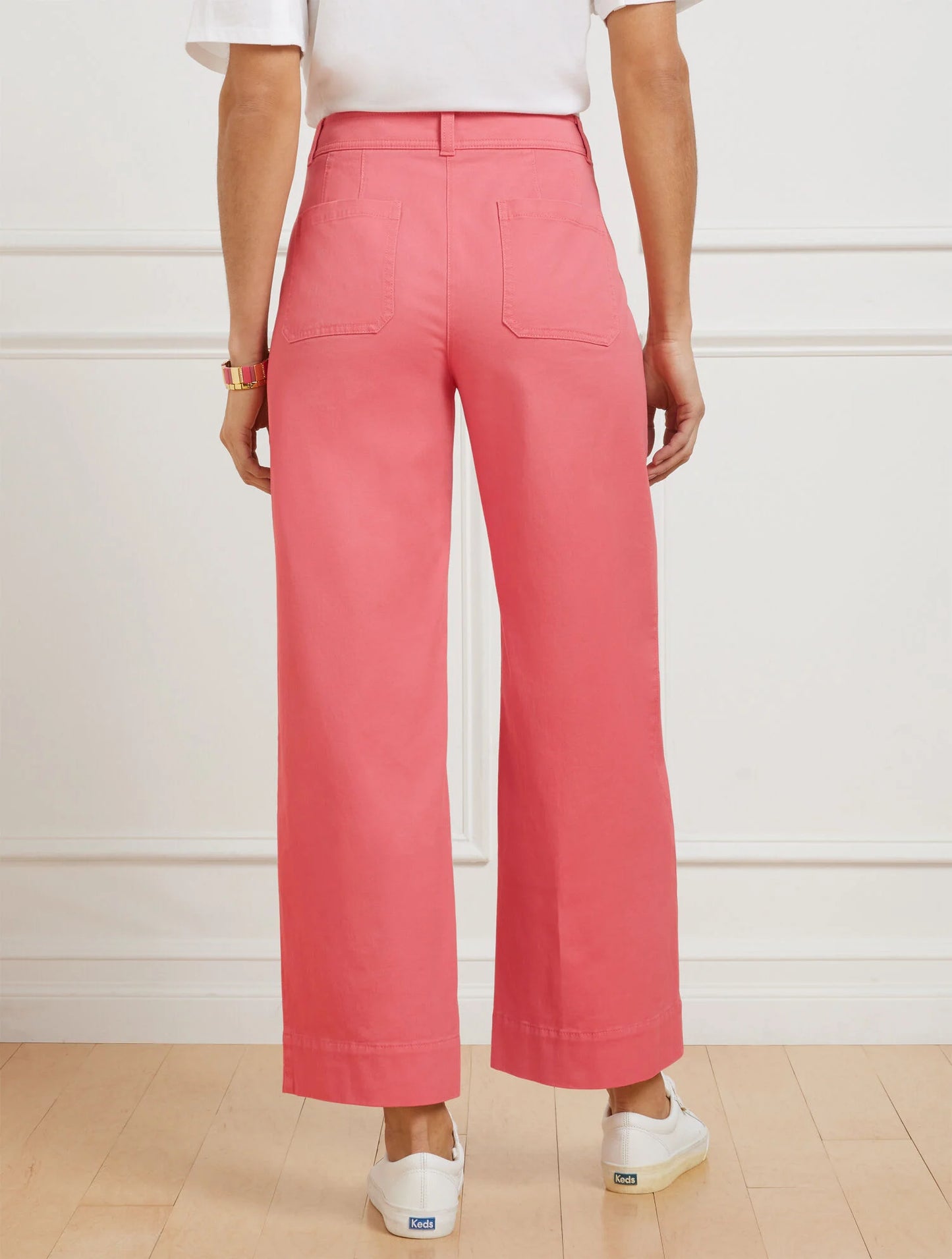 Wide Ankle Twill Pants
