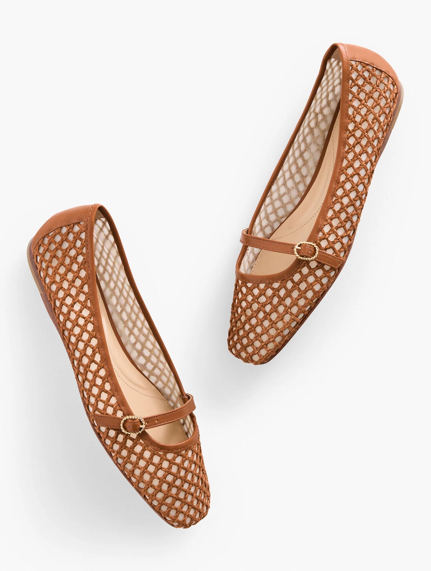 Sloan Mary Jane Raffia Flats