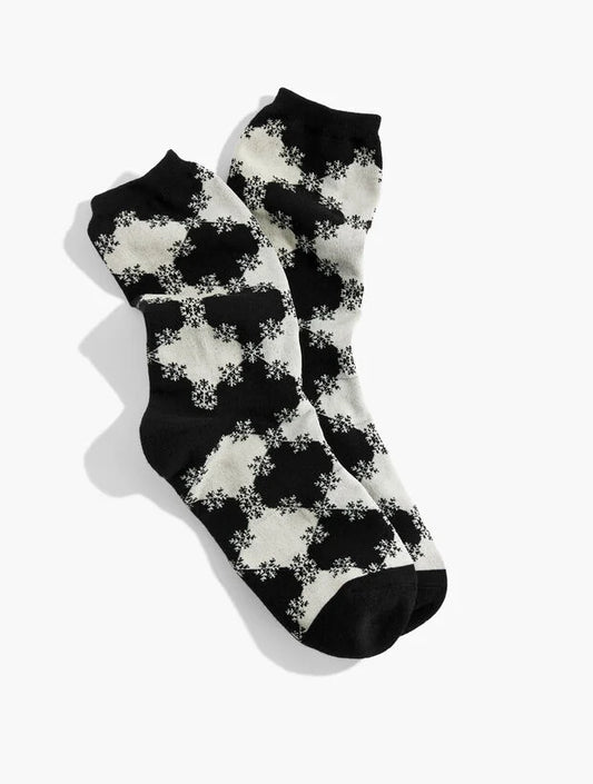 Snowflake Argyle Trouser Socks