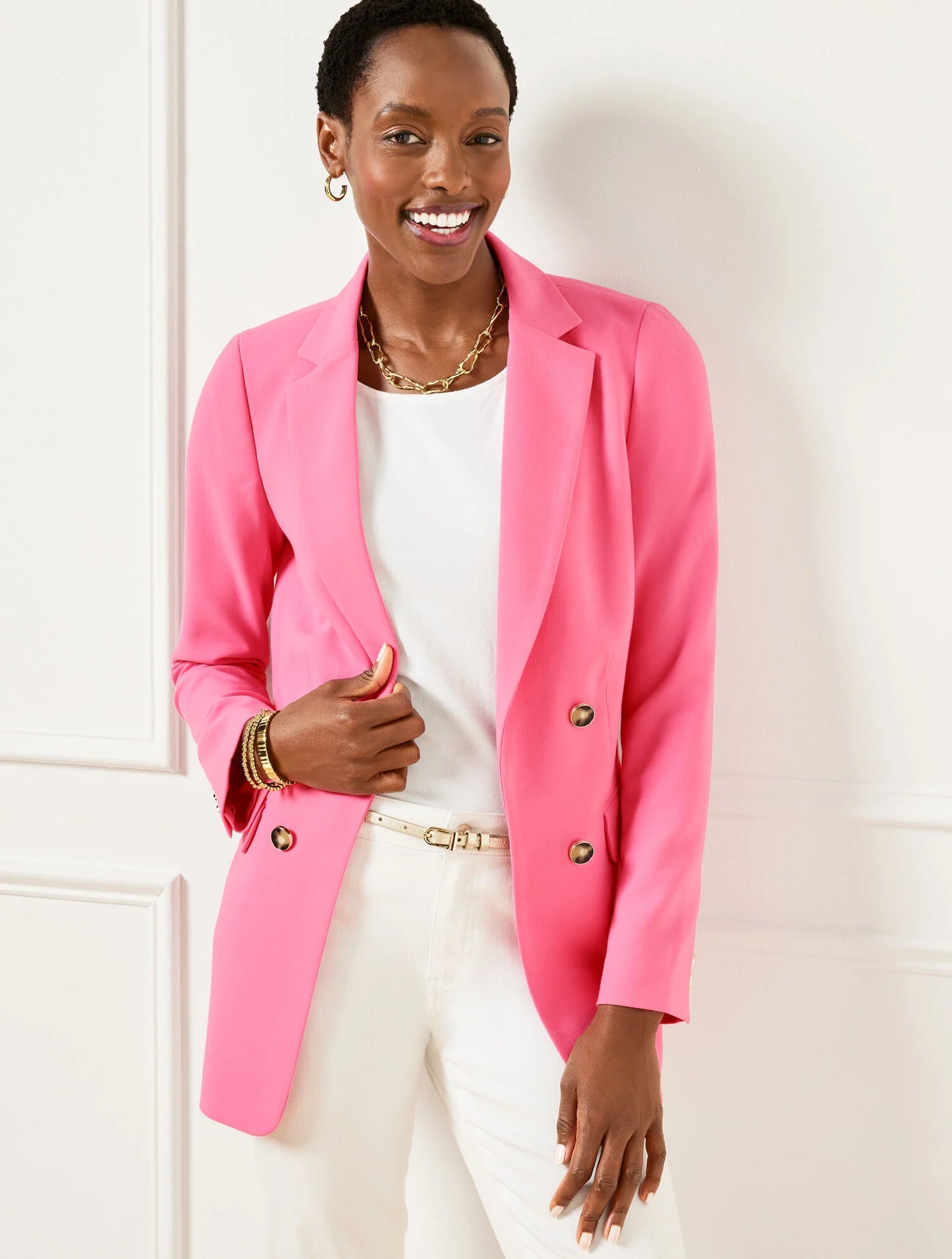 Tailored Stretch No Close Blazer