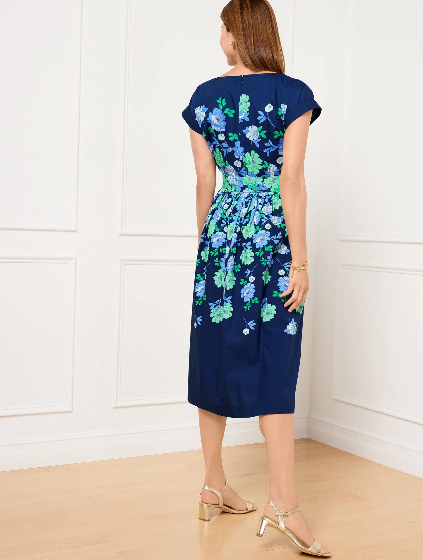 Modern Poplin Dress - Bold Floral