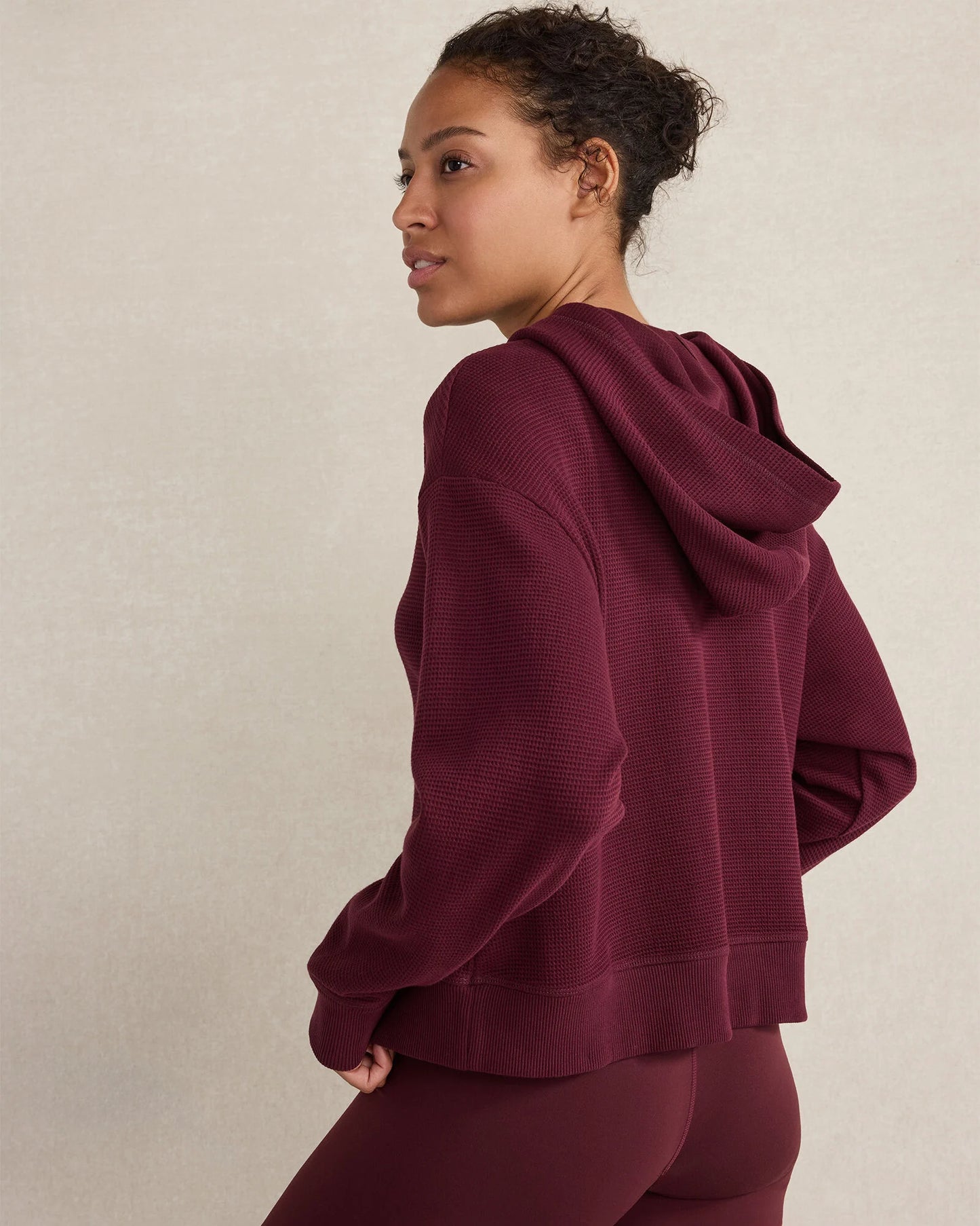 Organic Cotton Waffle Hoodie