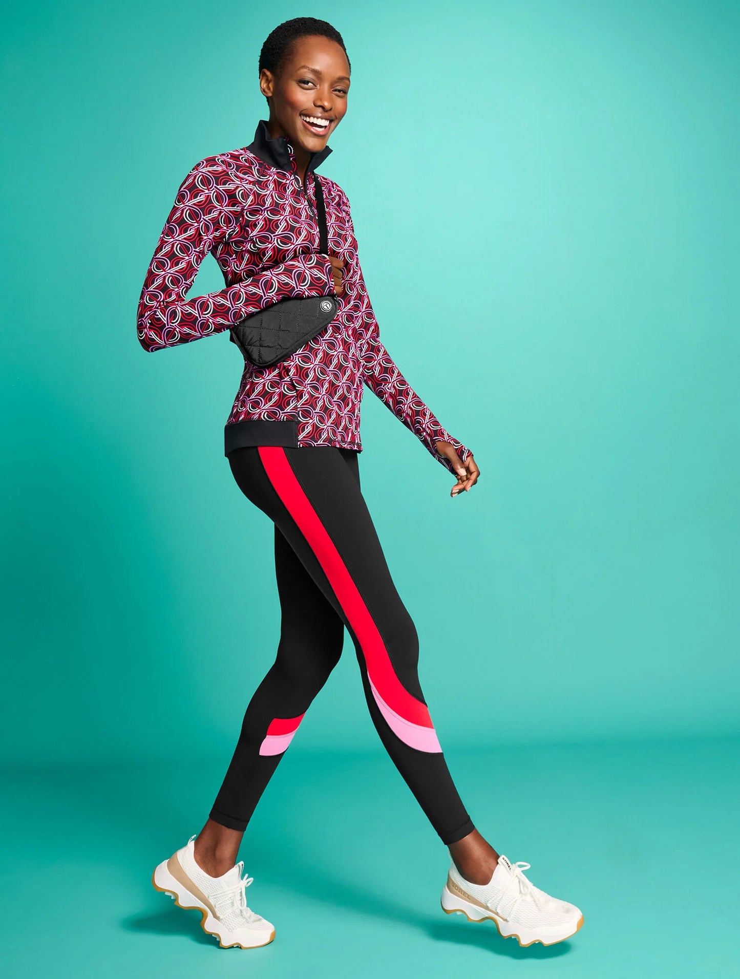 Performance Interlock Half-Zip Pullover - Interlacing Loops