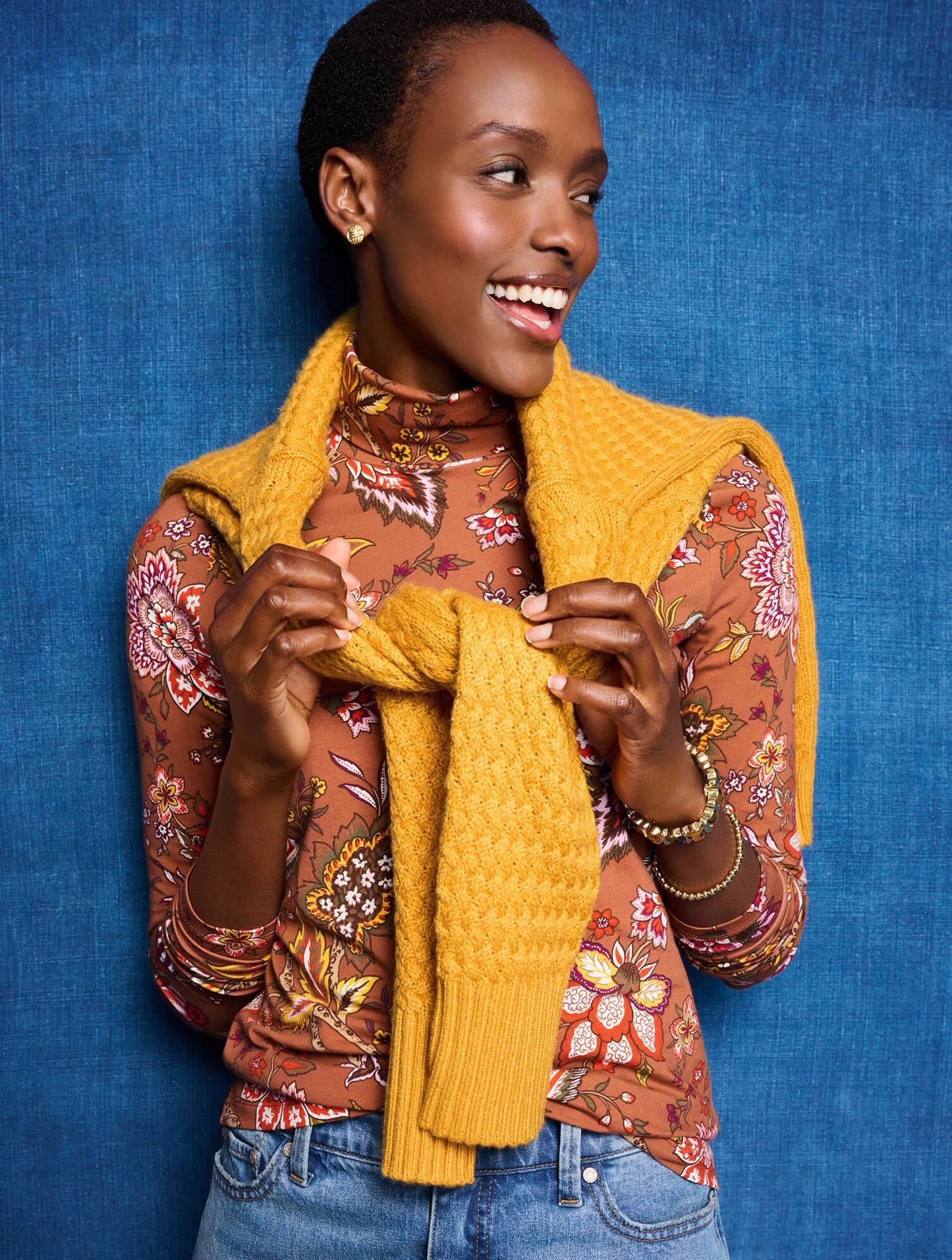 Classic Turtleneck - Blooming Jacobean