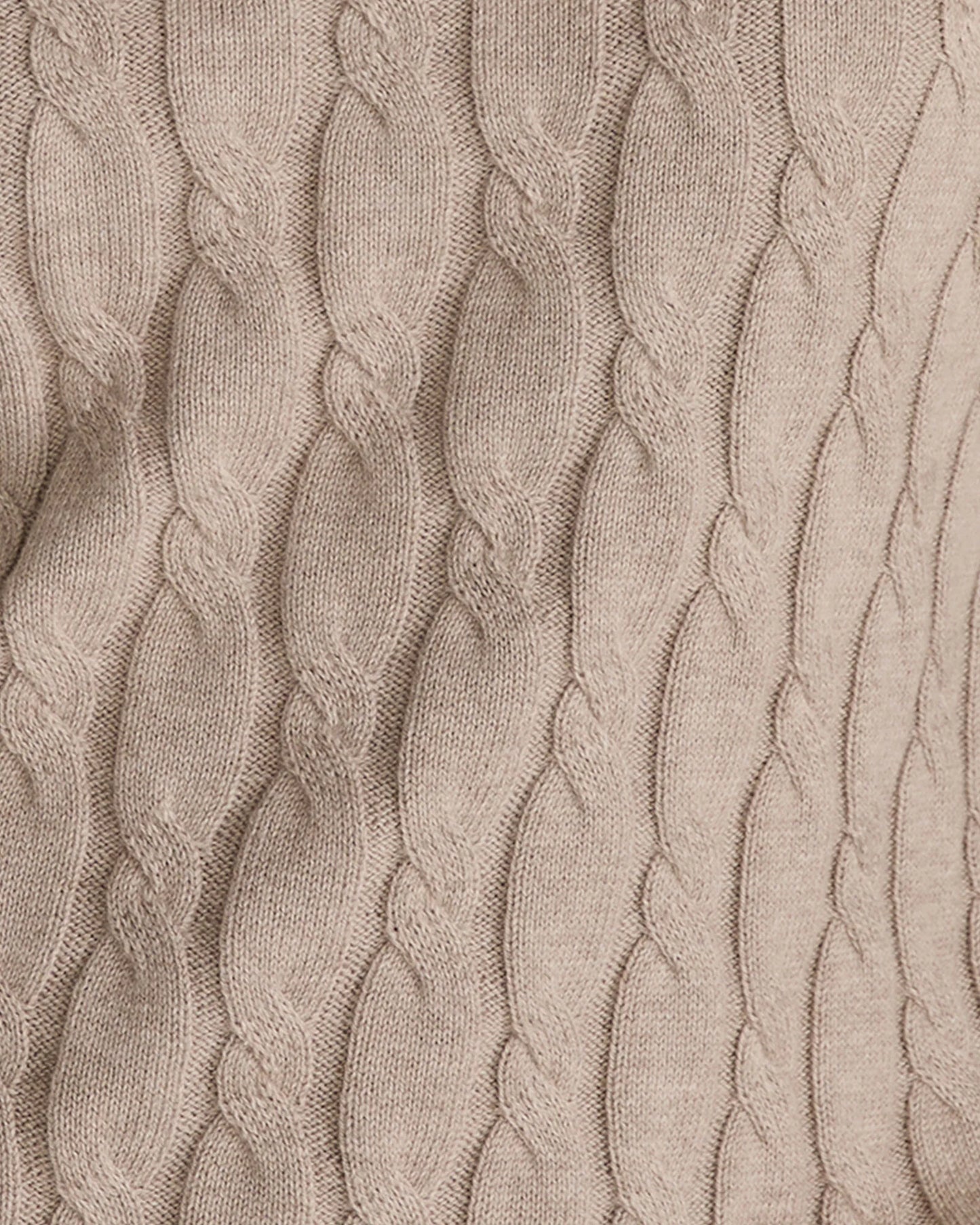 Cotton Cashmere Cable Knit Wide Leg Pants