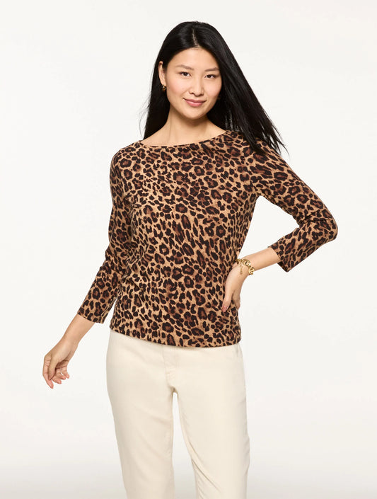 Bateau Neck Tee - Spectacular Animal