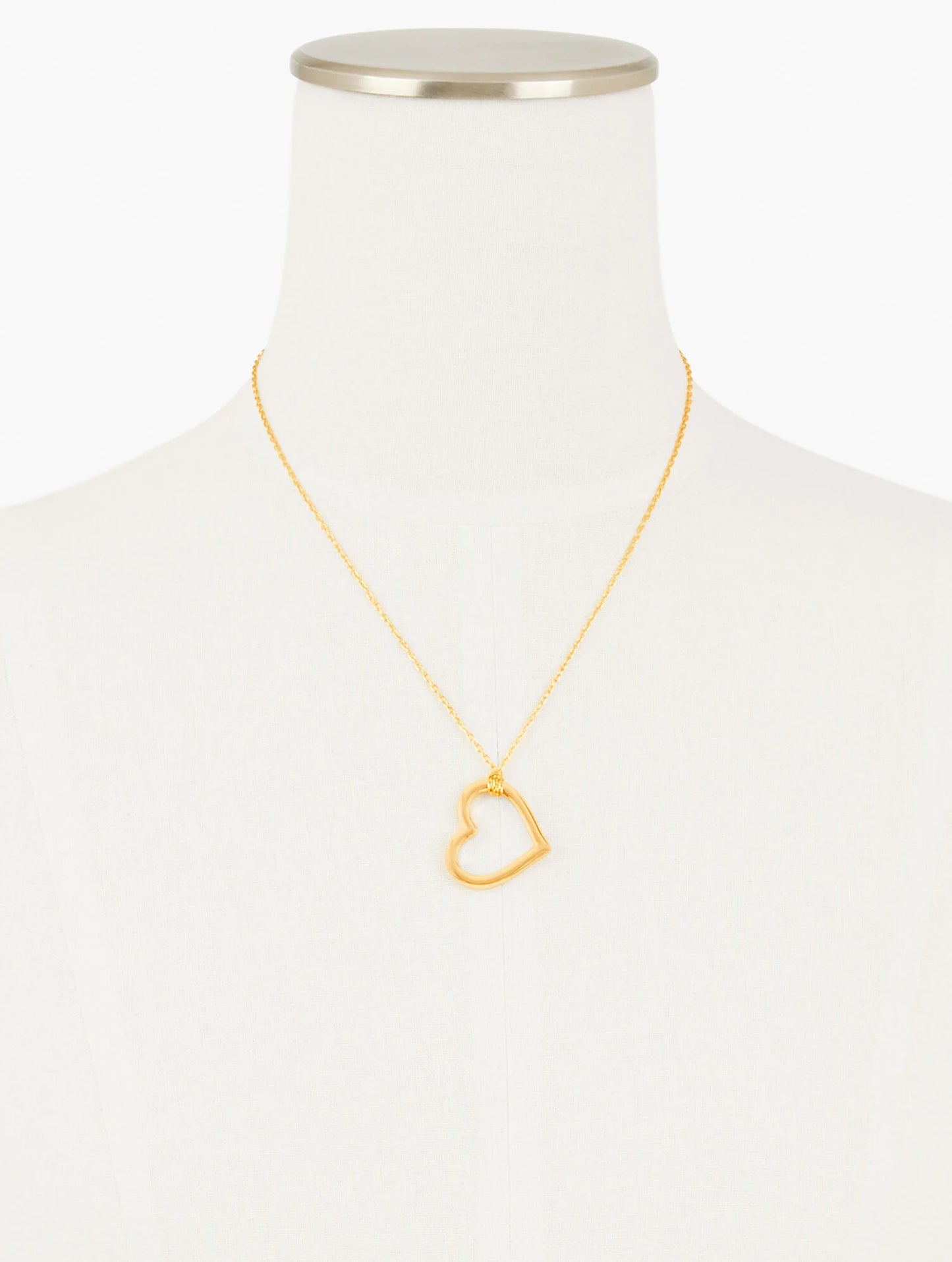 Open Heart Pendant Necklace