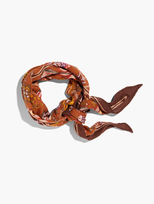 Blooming Jacobean Diamond Scarf