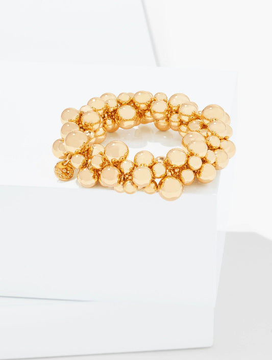 Cluster Garland Stretch Bracelet