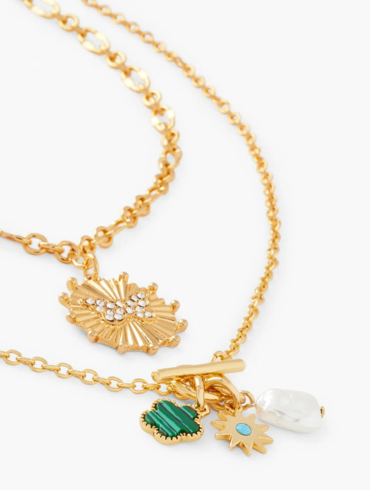 Spring Charms Layered Necklace