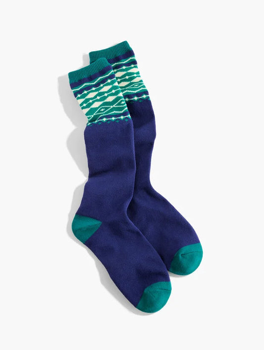 Glowing Fair Isle Boot Socks