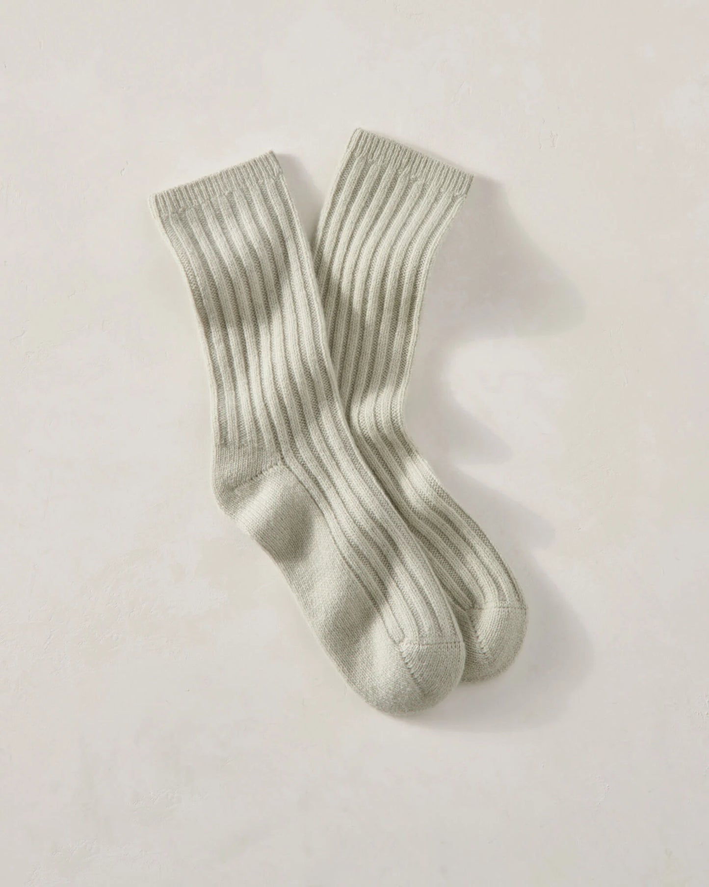 Cashmere Blend Ribbed Socks