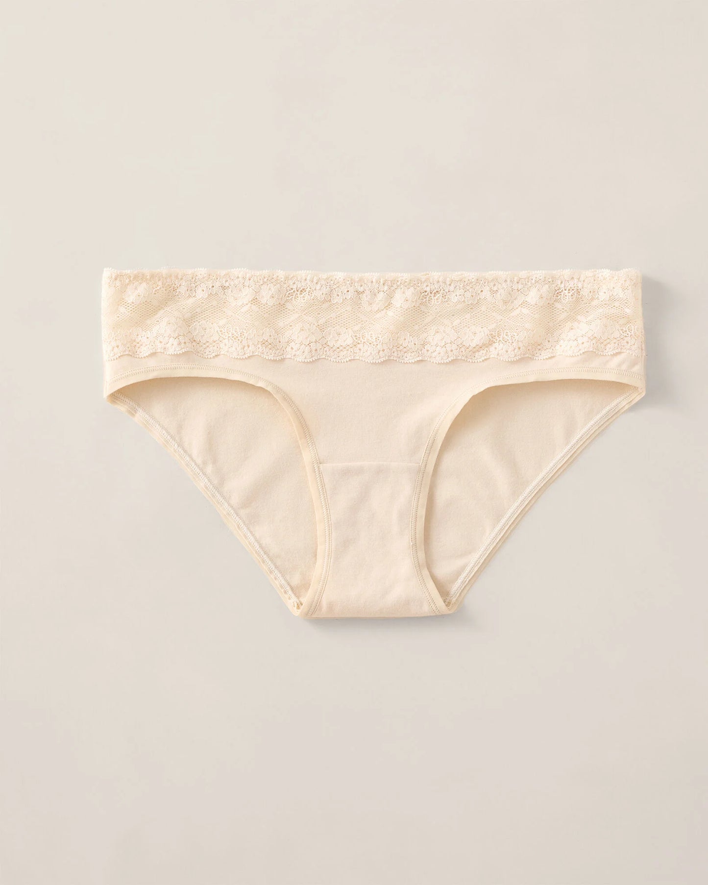 Cotton Bikini with Lace Waist