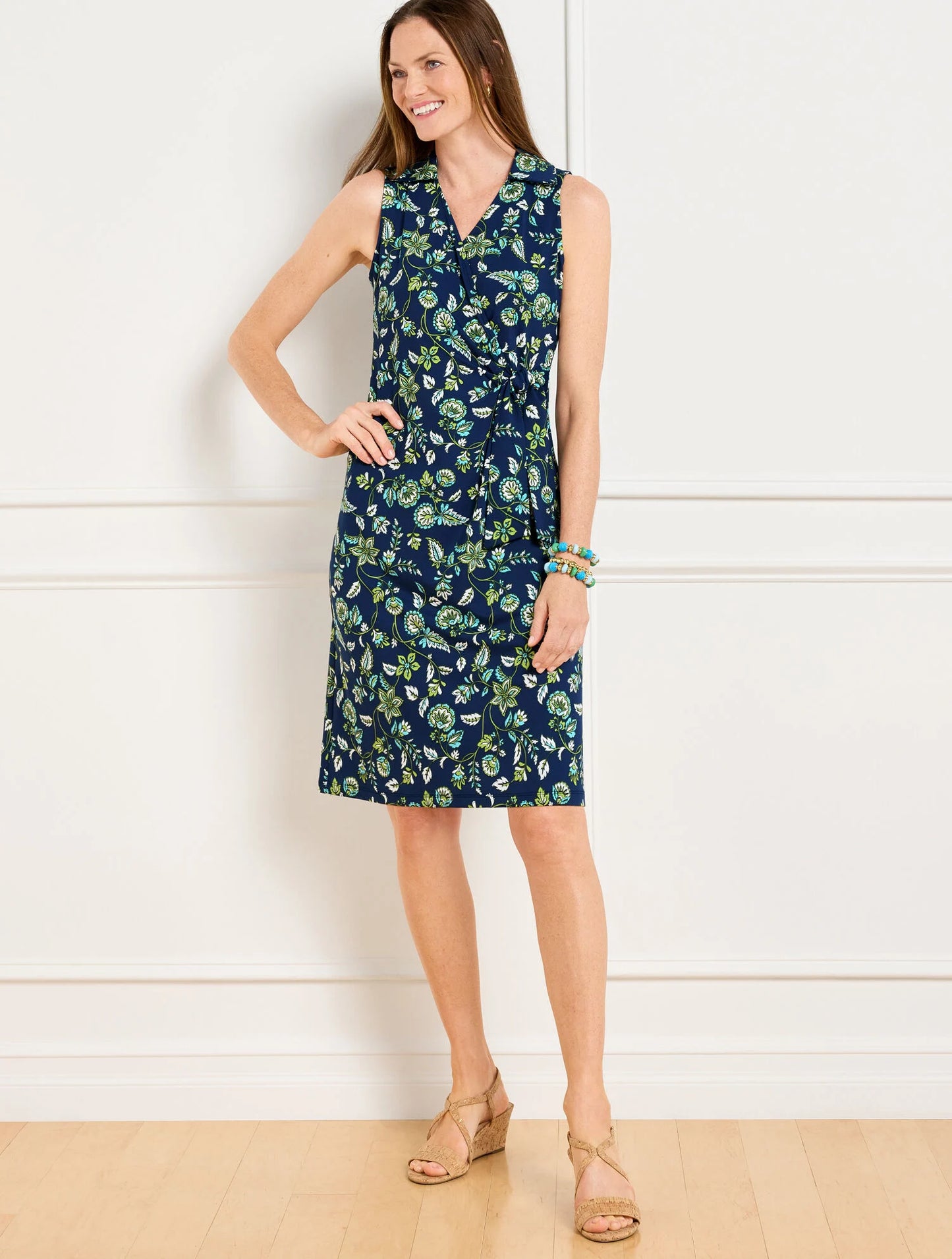 Effortless Jersey Bella Dress - Dancing Jacobean