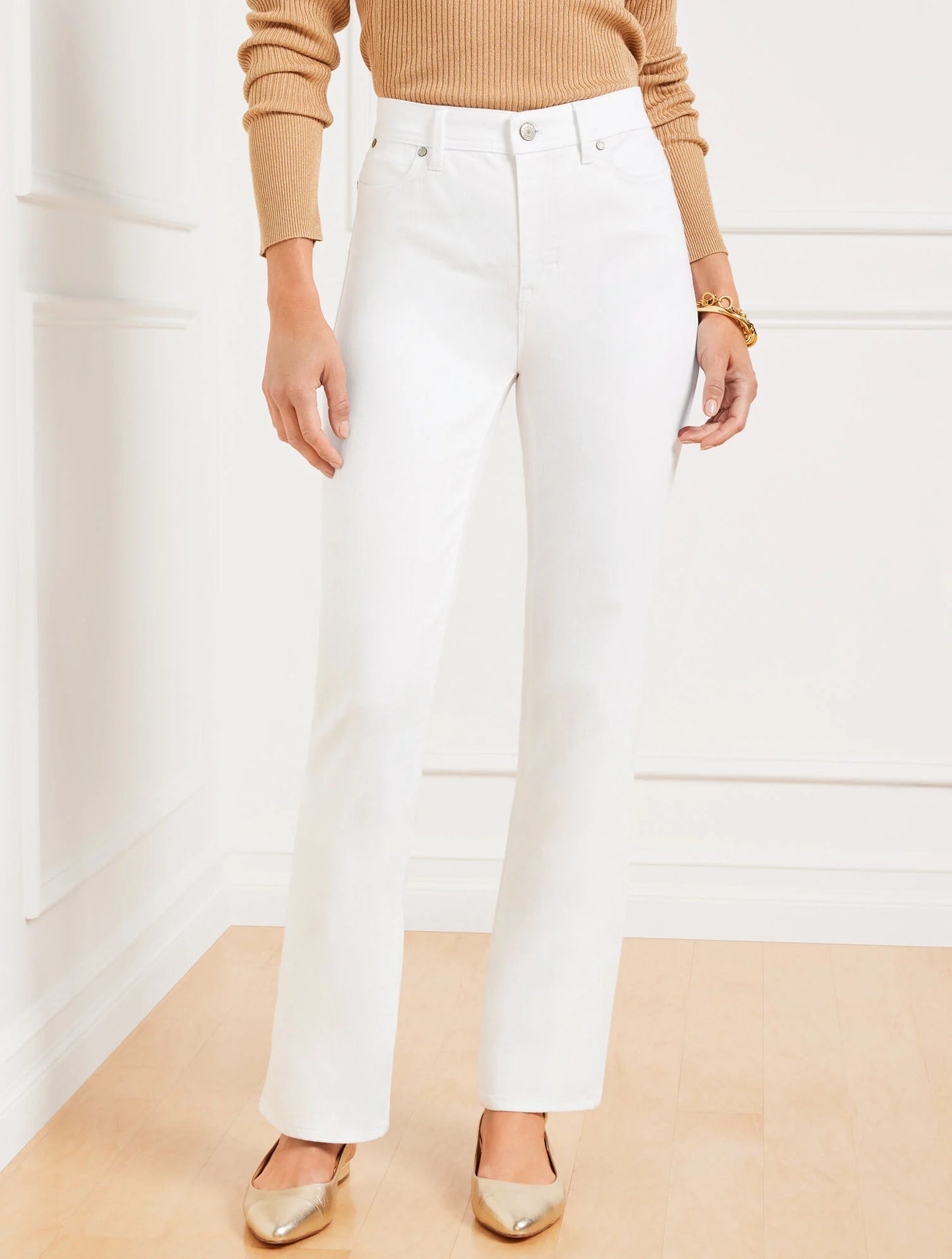 Barely Boot Jeans -  White
