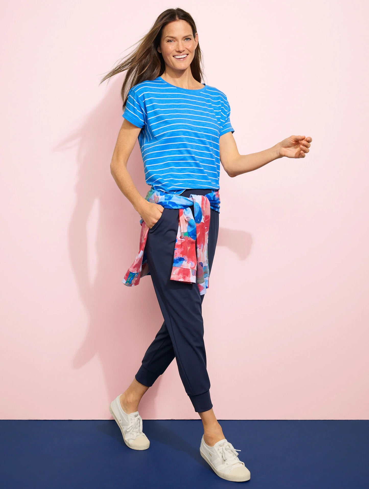 Supersoft Slub Crewneck Tee - Baseline Stripe