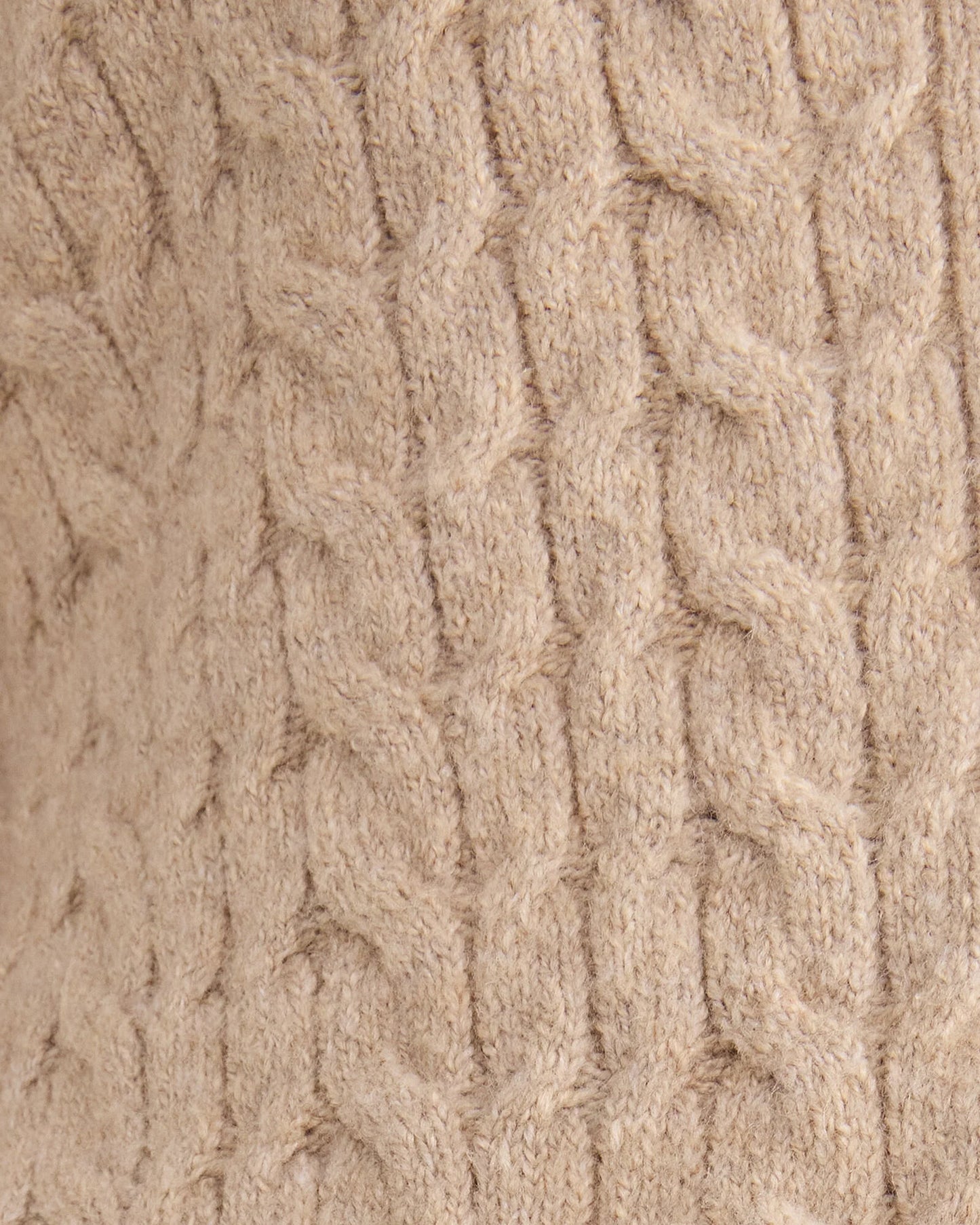 Organic Cotton Blend Gradient Cable Cardigan