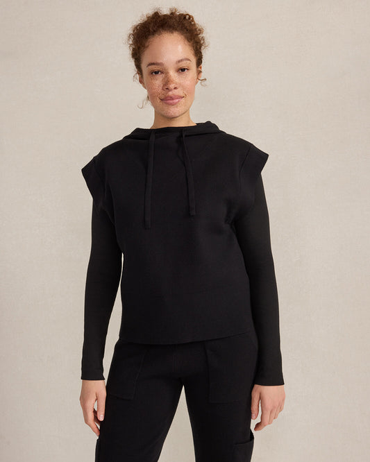 Viscose Blend Sleeveless Hoodie