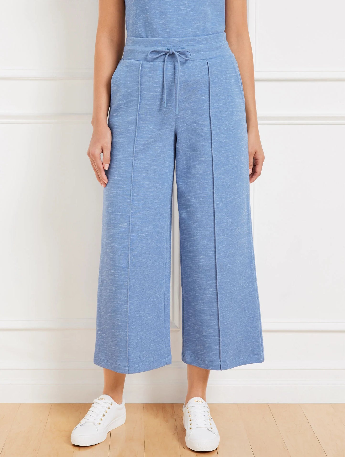 AirKnit Stretch Wide Crop Pants - Dark Marine