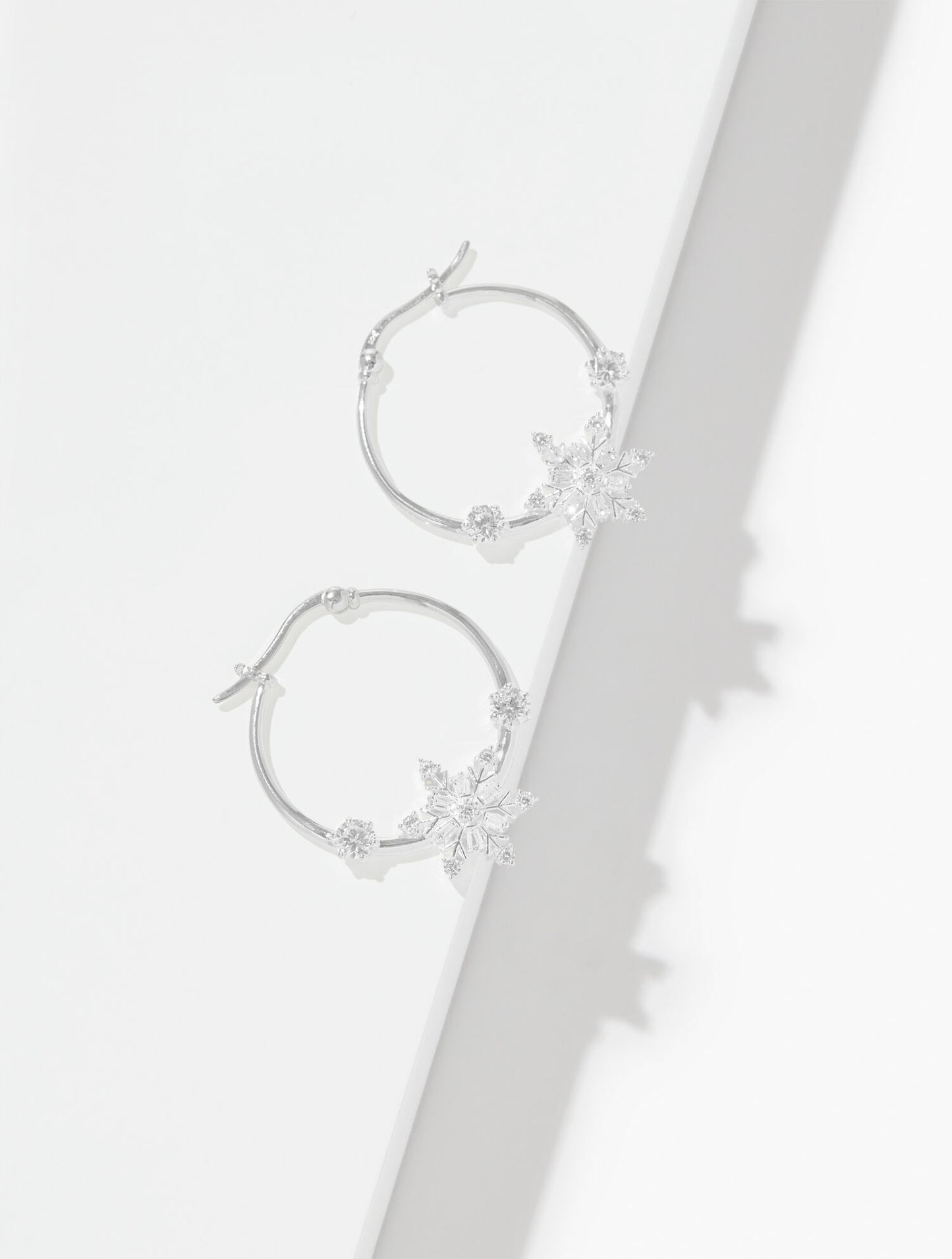 Sterling Silver Flurry Hoop Earrings