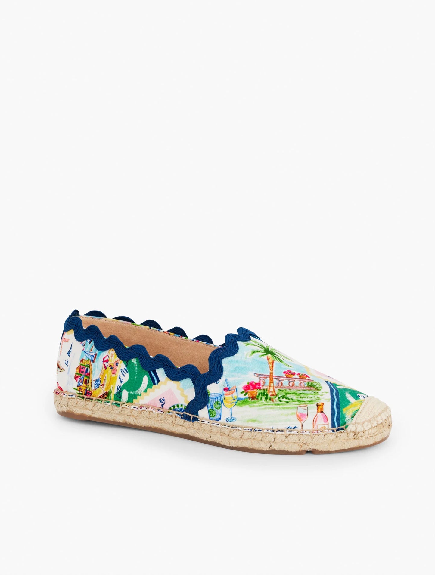 Izzy Canvas Espadrille Flats - Summer Vista