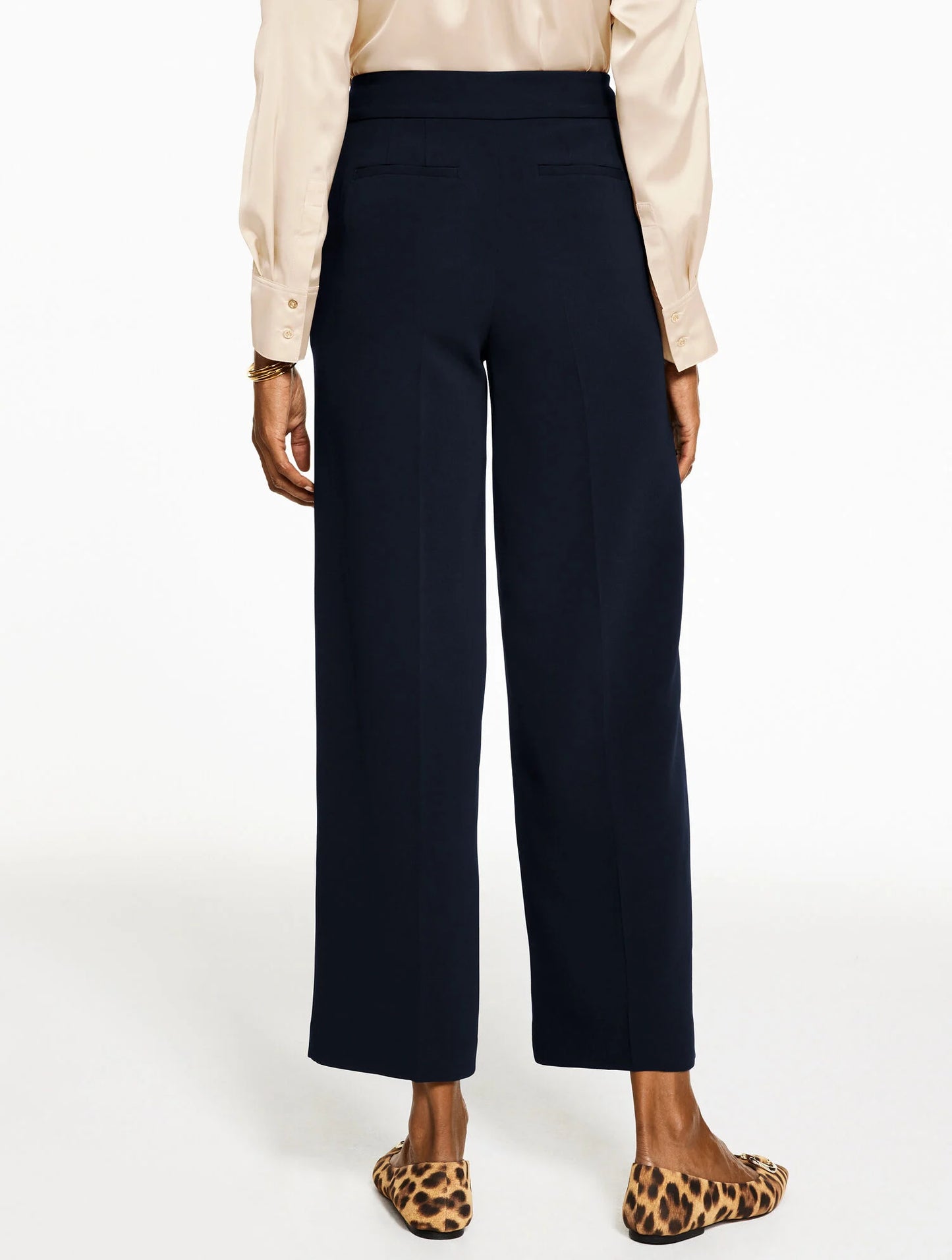 Easy Travel Wide Leg Ankle Pants