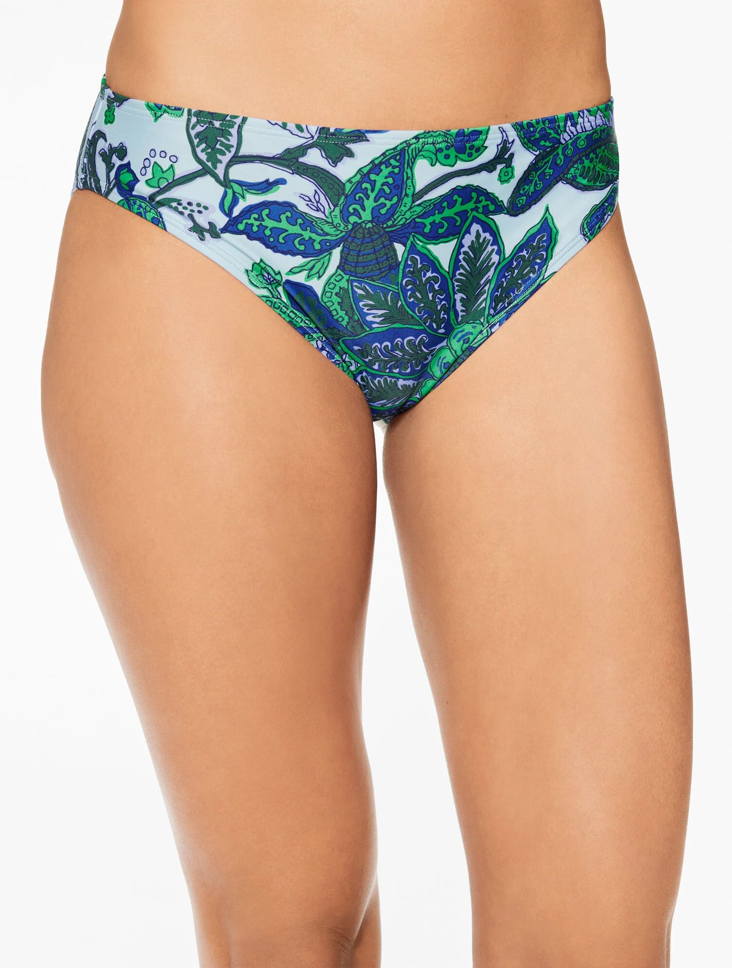 Aqua Club Mid Rise Swim Bottom - Bali Blooms