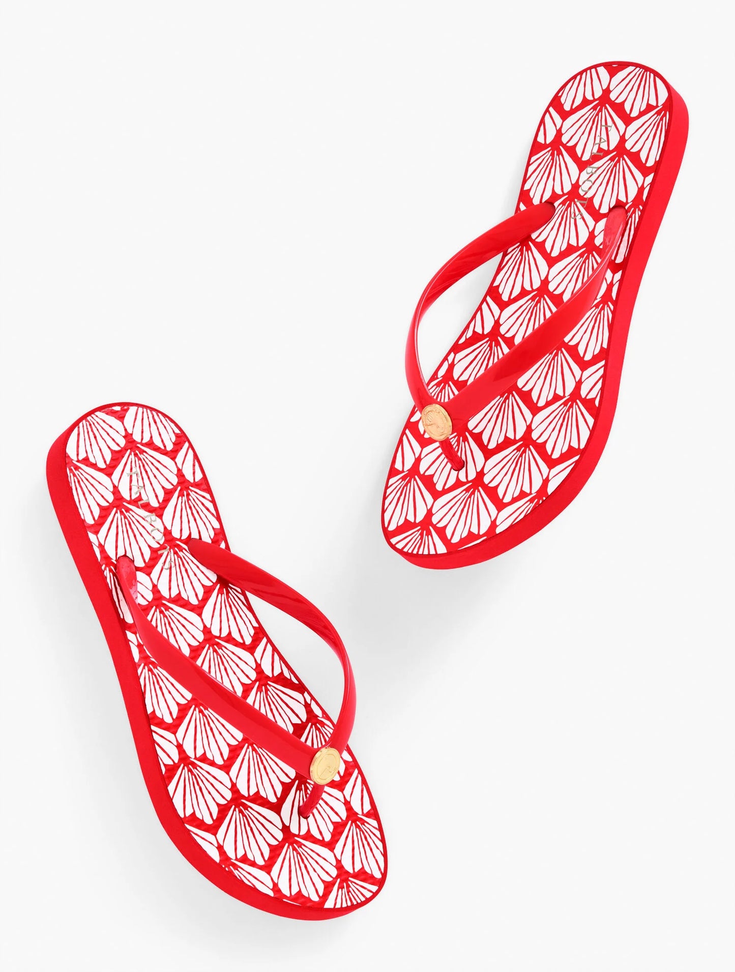 Bea Molded Thong Flip Flops - Aqua Club Fiji Shells