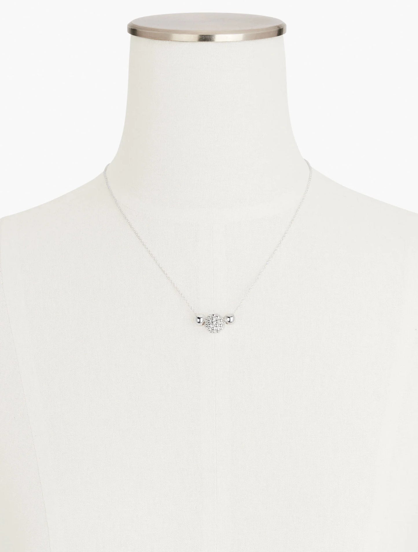 Sterling Silver Ball Cluster Pendant Necklace