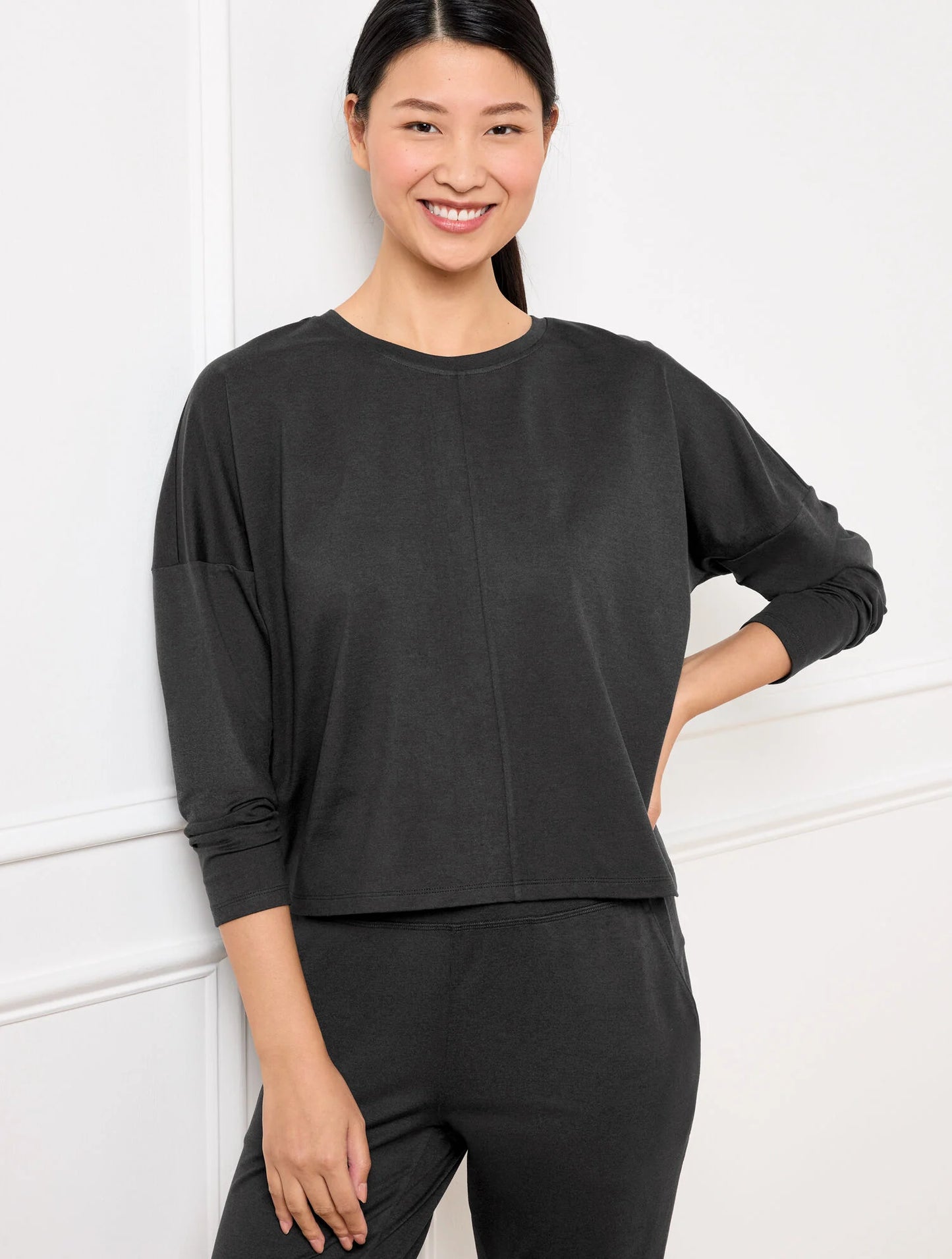 Buttery Soft Easy Knit Crewneck Tee