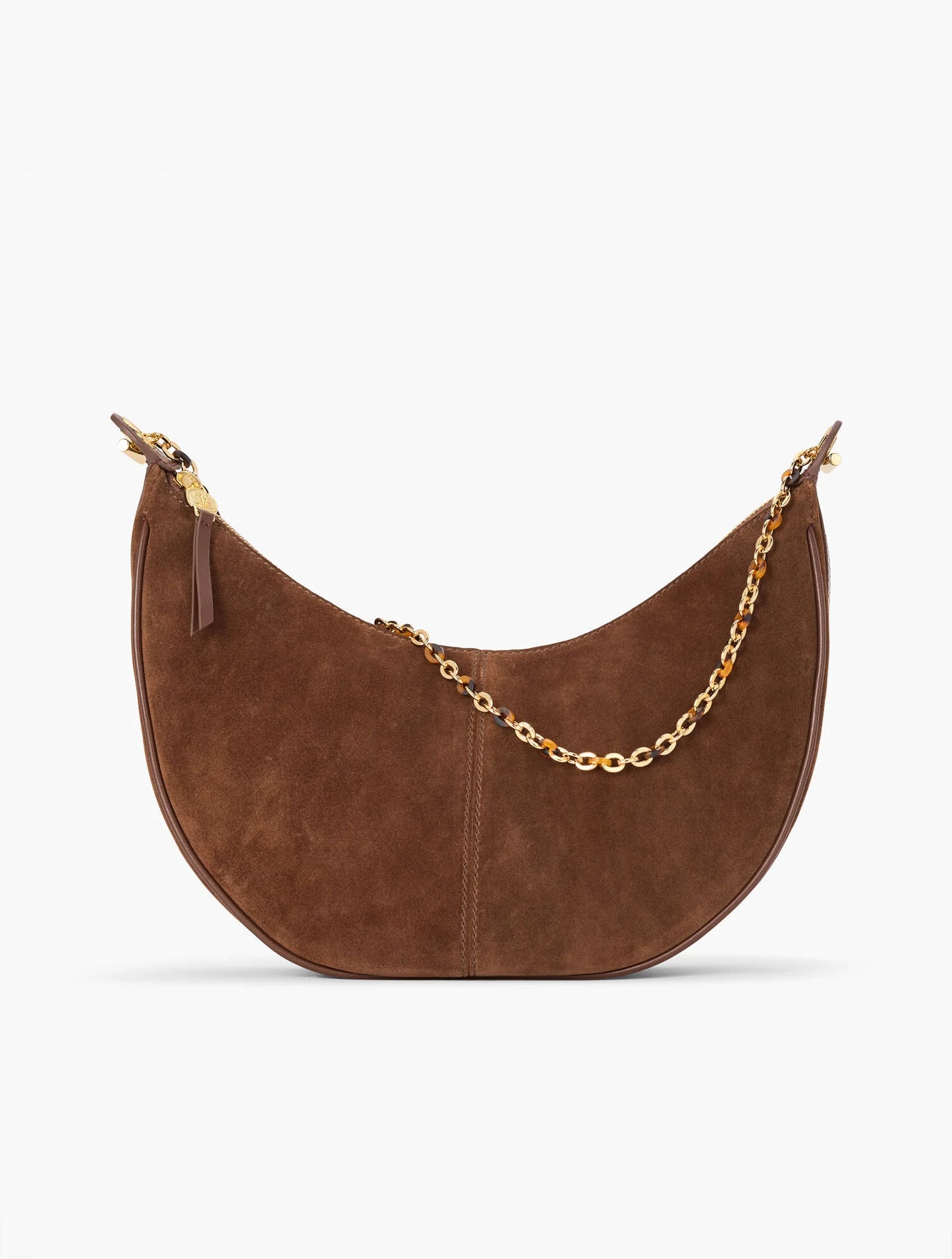 Suede Crescent Bag