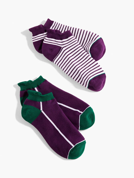 T by Talbots Colorblock 2-Pack Socks